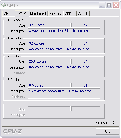 Core i7 920 CPUz